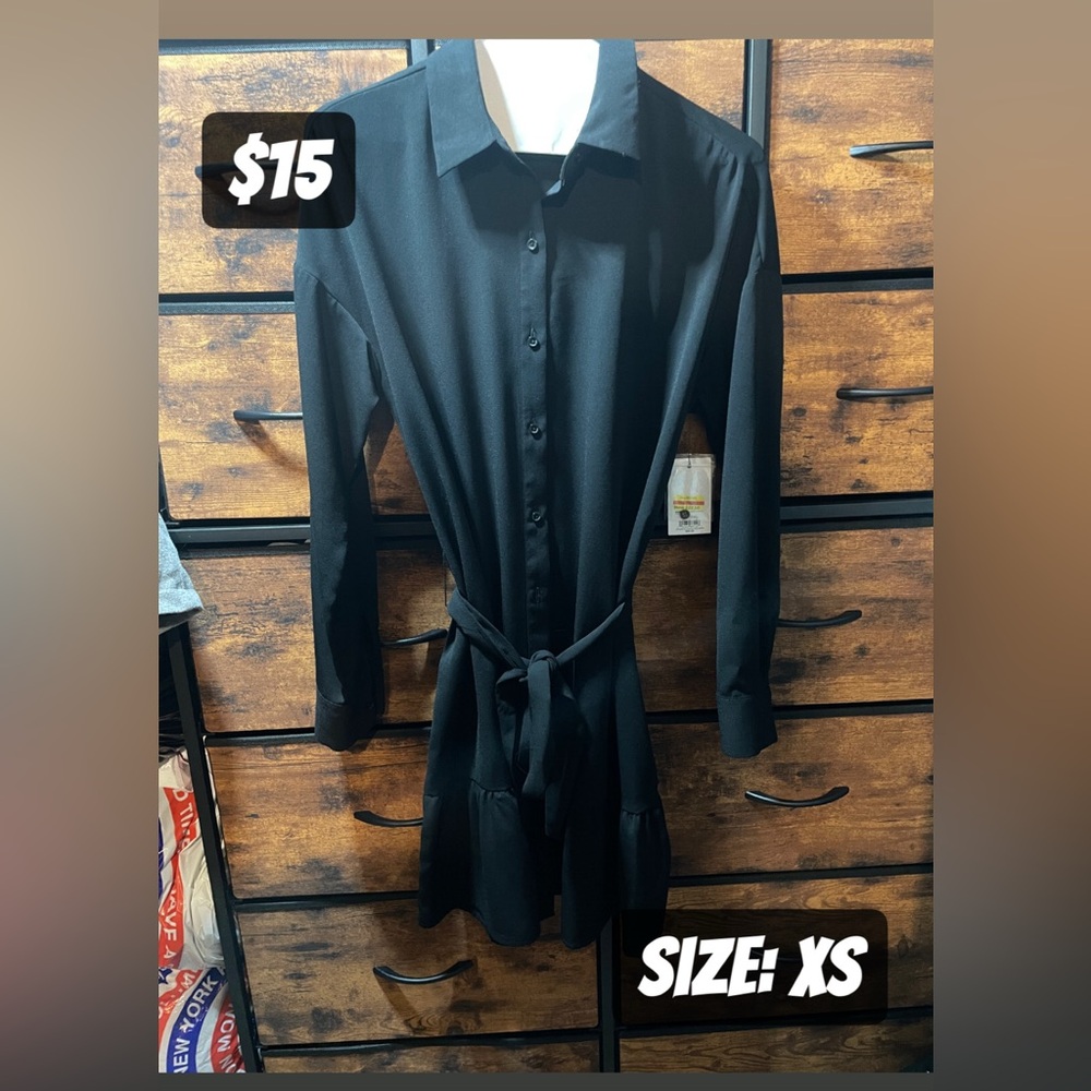 Elegant Black Long Sleeve Dress